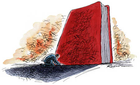 MAN BOWS BEFORE THE WORD OF GOD The Bible